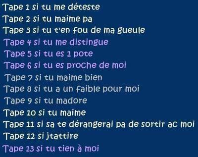 faite votre choix